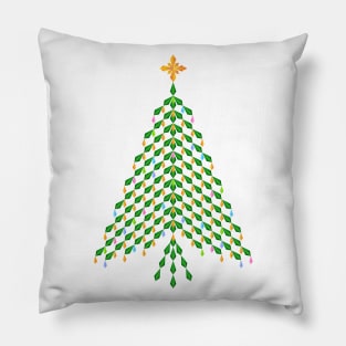 Elegant crystal Christmas Tree design Pillow