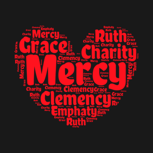 Mercy red heart T-Shirt