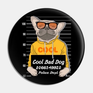 cute dog sunglass police dept Pin