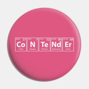 Contender (Co-N-Te-Nd-Er) Periodic Elements Spelling Pin