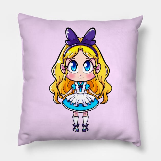 Alice in wonderland Pillow by koneko