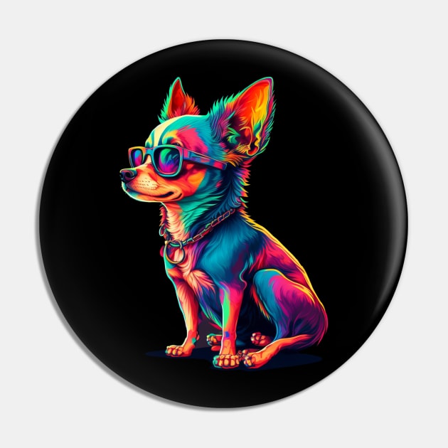 chihuahua Pin by retrocolorz