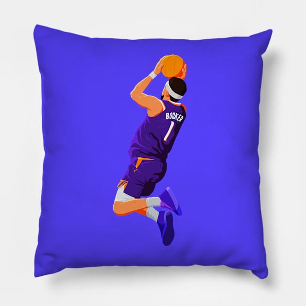 Devin Booker - Phoenix Suns Basketball Pillow by sportsign