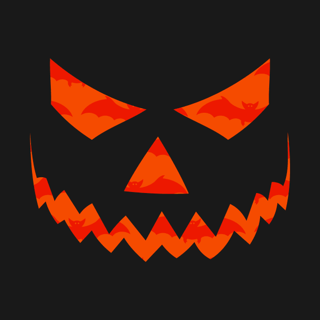 Scary Pumpkin Face by superdupertees