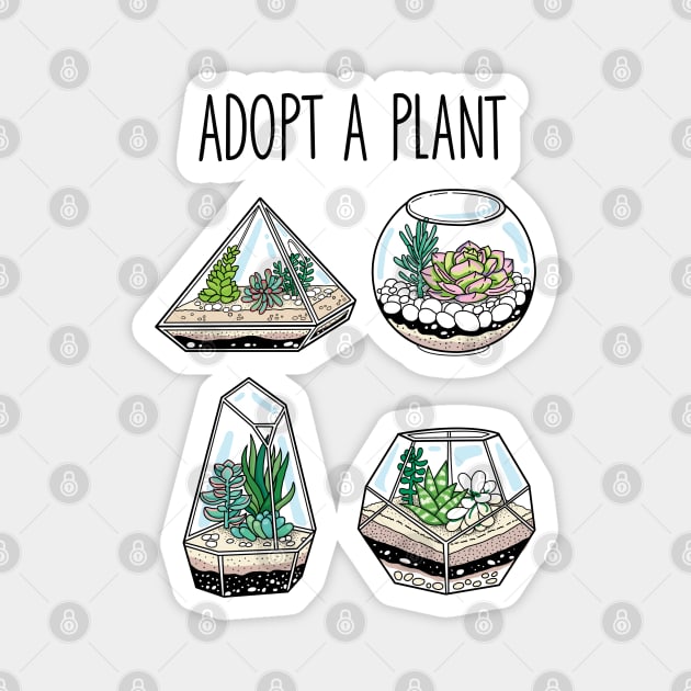 Adopt A Plant Magnet by SuperrSunday