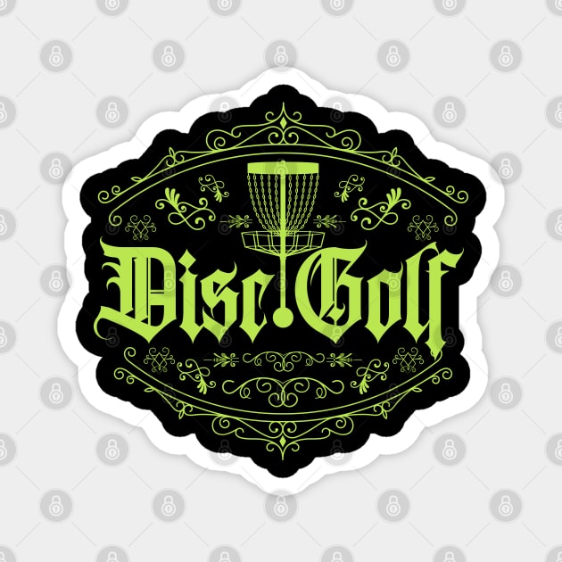 Disc Golf Classic Green Magnet by CTShirts