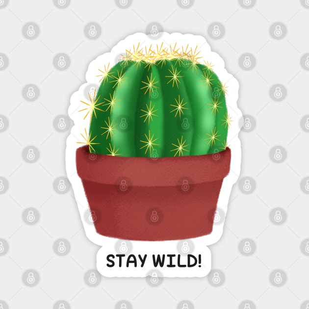 Stay wild Magnet by cariespositodesign