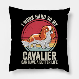 Funny Cavalier King Charles Spaniel Dog Quotes Pillow