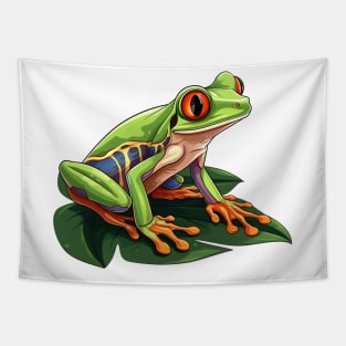 Red Eyed Tree Frog Tapestry