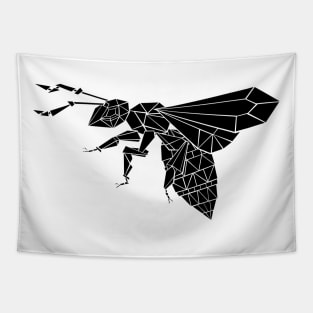 Polygonal flying bee Tapestry