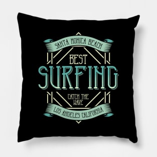 Best Surfing Cath The Wave California Pillow