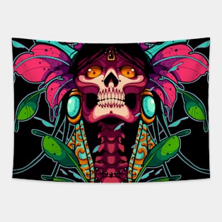 ND Skull Tapestry