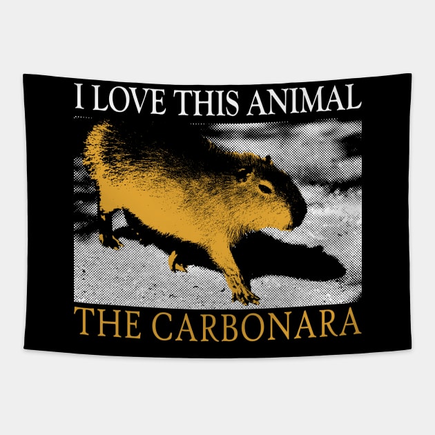 I Love This Animal the Carbonara Tapestry by giovanniiiii