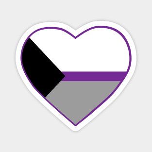 Pride Flag Heart Demisexual Magnet