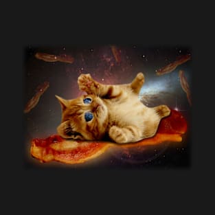 Bacon Cat in Space T-Shirt