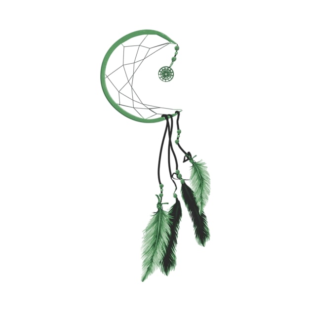 Green Dreamcatcher by digitaldoodlers