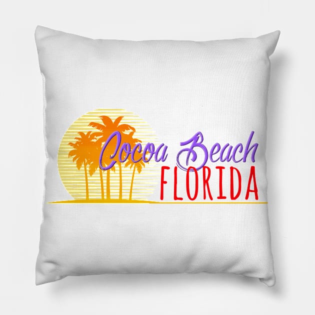 Life's a Beach: Cocoa Beach, Florida Pillow by Naves