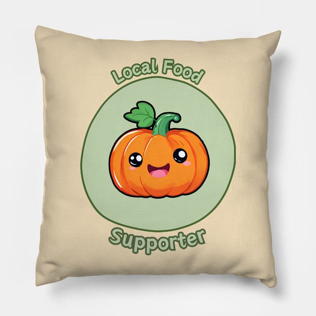 Local Food Supporter - Pumpkin Pillow by Craftix Design