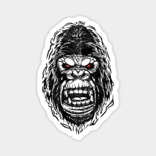 gorilla head Magnet