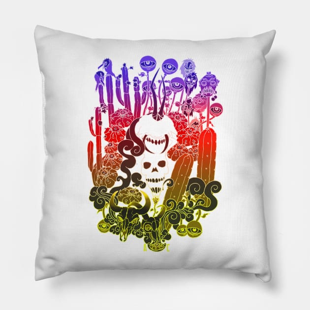 Mexican Trip Pillow by AgaCactus