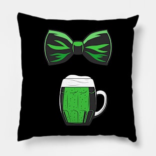 Green bow and green beer? Why not? Do it elegantly! Pillow