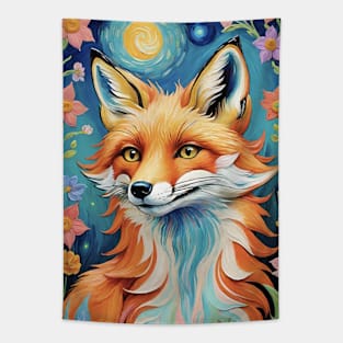 Twilight Whispers: The Fox's Secret Path Tapestry