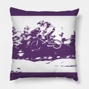 bmx racing Pillow