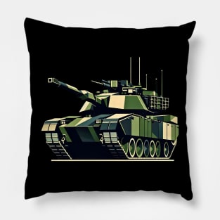 Armored Geometric Force | M1 Abrams Tank Tee Pillow