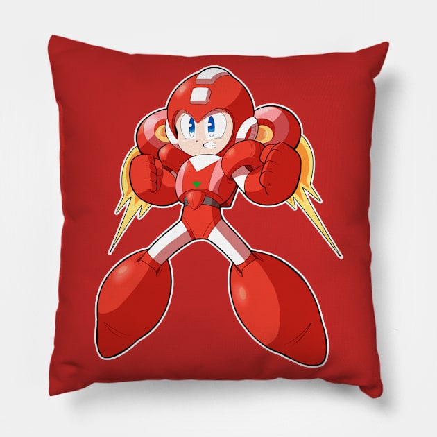 Jet Megaman Pillow by StaticBlu