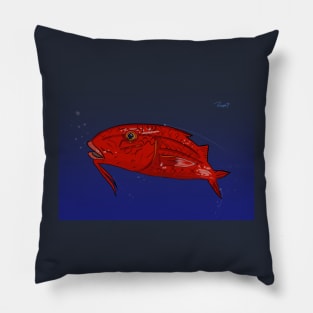 Hawaiian fish shirt / Weke Ula Pillow