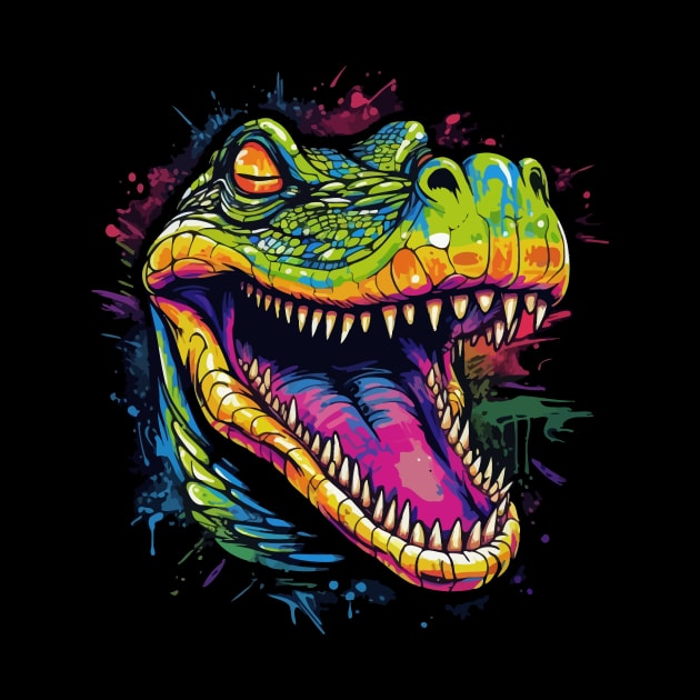 Alligator Smiling by JH Mart