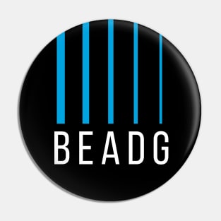 Bass Player Gift - BEADG 5 String - Cyan Pin