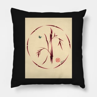 Sacred Circle - Original Enso Zen Painting Pillow