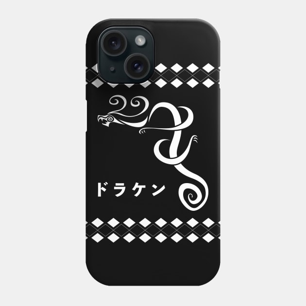 Draken (Pattern, Dragon) Phone Case by loonylunaART