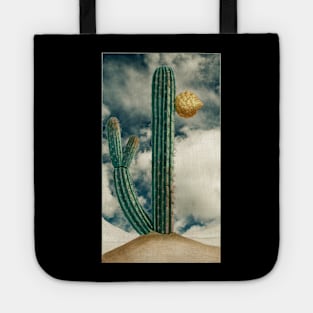 Vintage cactus illustration Tote