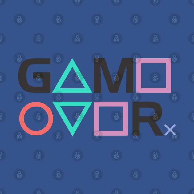 Game Over PS gamer by inkonfiremx