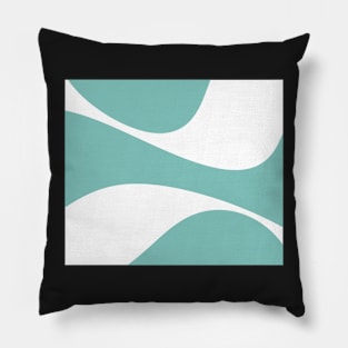 Abstract - green and white. Pillow