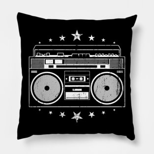 Old School Beats - Retro Hip Hop Boombox Pillow