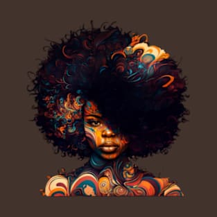 afro vintage style T-Shirt