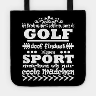 Golf Hole in One Mädchen Spruch Geschenk Tote