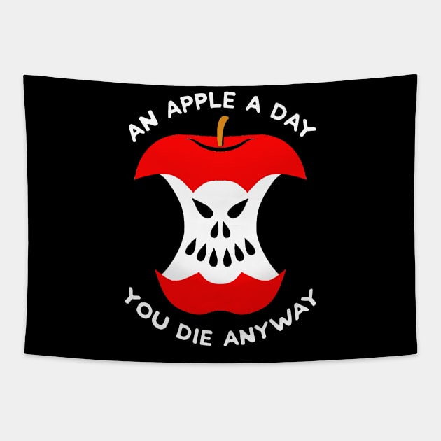 an apple a day Tapestry by Kane Banner