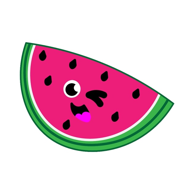 Watermelon Tropical Fruit by RainasArt