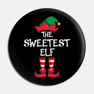 Sweetest Elf Matching Family Christmas Pin