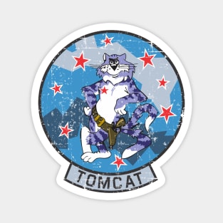 Grumman F-14 Tomcat - Aggressor Patch - Grunge Style Magnet