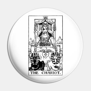 The Chariot Tarot in black Pin