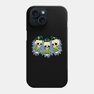 Live Laugh Love Laughing Psychobilly Skulls Phone Case