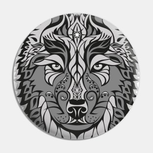 Wolf head Pin