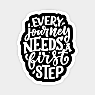 The First Step: Inspirational Journey Magnet