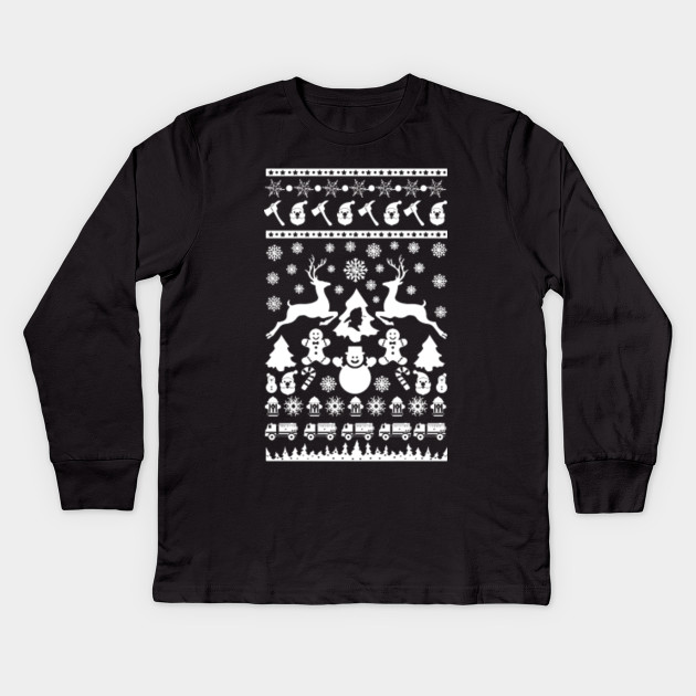 firefighter ugly christmas sweater