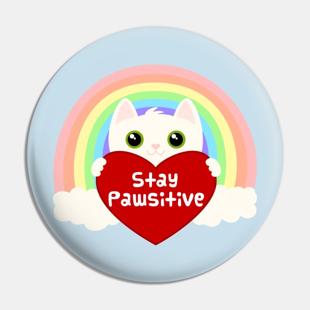 Positivity Kitty Pin by Megan Noble